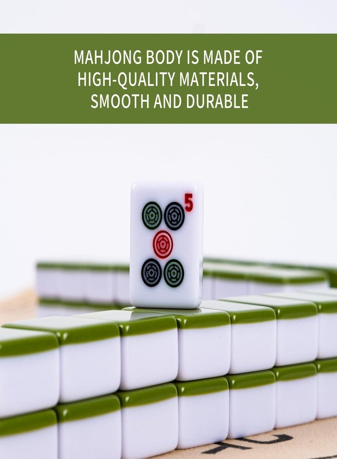 دريزل مجموعة لعبة ما جونغ مرقمة من دريزل، مقاس 28 مم - 1.1 بوصة، محمولة، 146 قطعة مميزة - مع دليل تعليمات للمبتدئين وحقيبة باندا - مثالية للسفر واللعب العائلي في أوقات الفراغ - Image 4